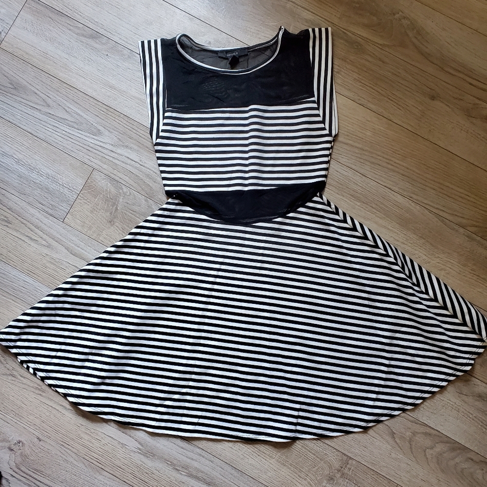 Stripe skater dress